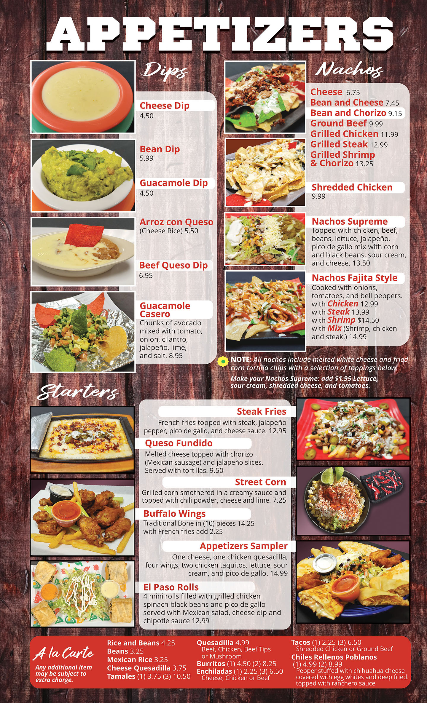 El Paso MX Cocina-menu page 2