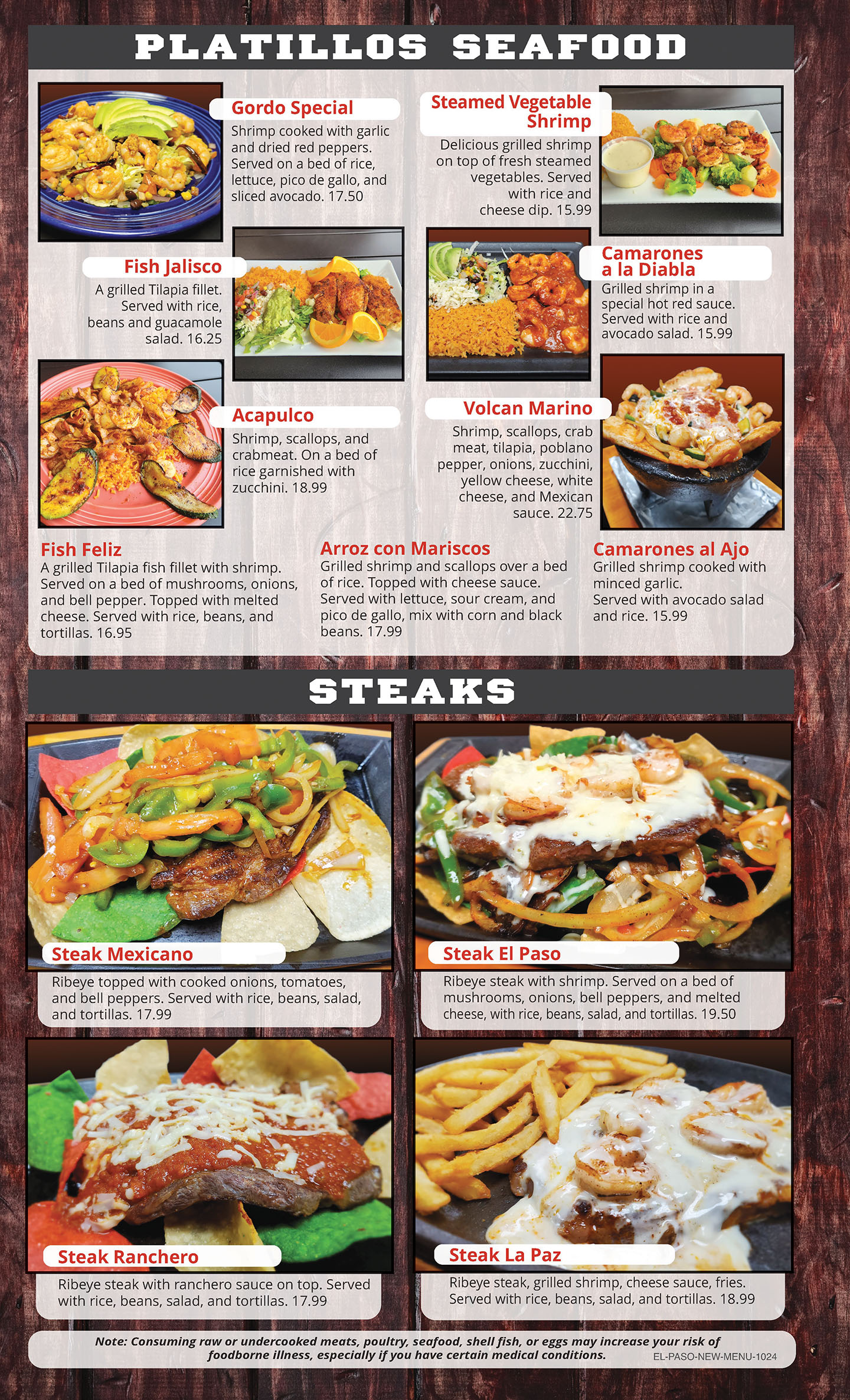 El Paso MX Cocina-menu page 7