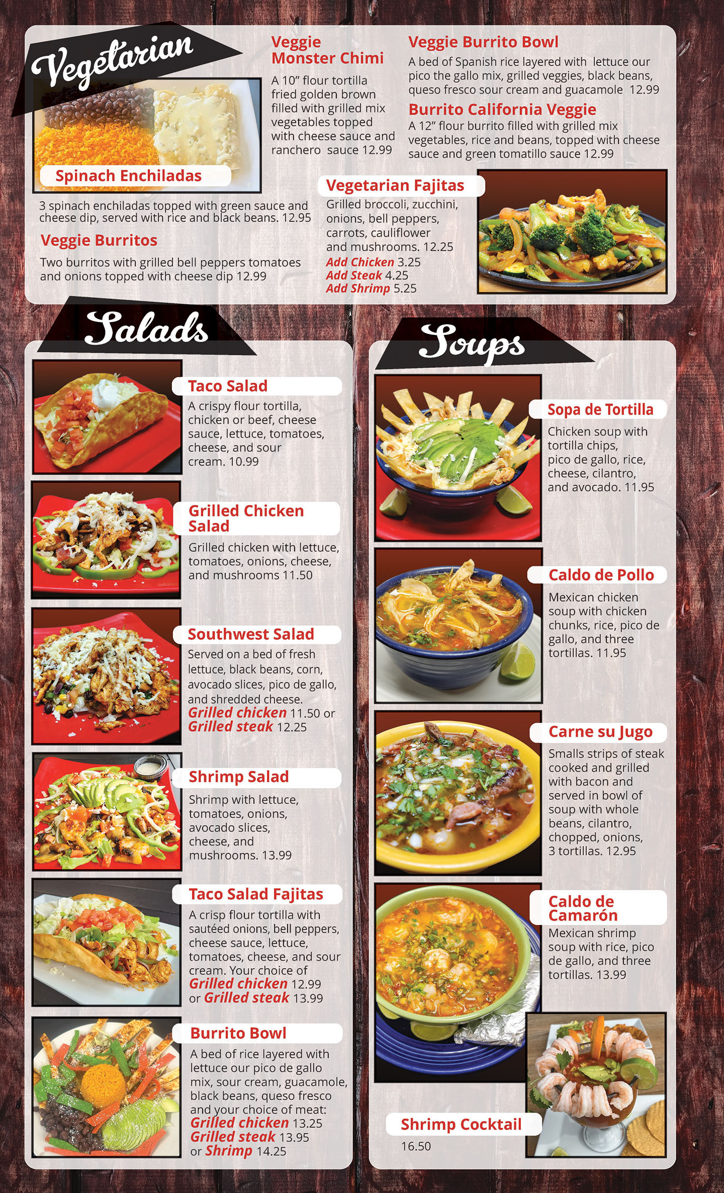 El Paso MX Cocina-menu page 9